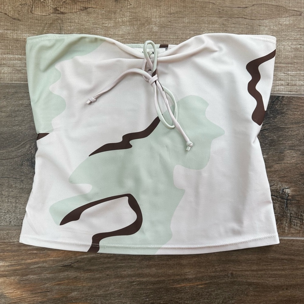 Maryam Nassir Zadeh Caesar top on Pistachio